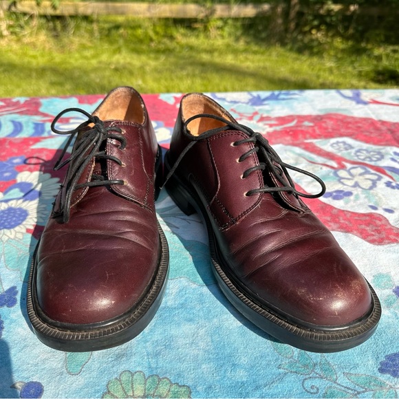 Clark’s Vintage Unique Maroon Leather Dress Shoes - Picture 6 of 8
